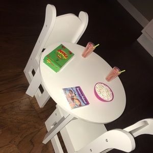 American girl doll table